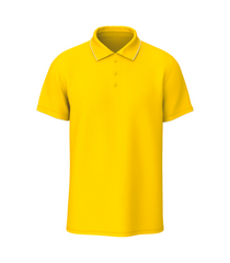 Solid Unisex Premium Yellow Polo T-Shirt