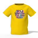 Be Kind Graphic Kid’s Yellow Printed T-Shirt