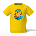 Swim With Me Graphic Kid’s Yellow Printed T-Shirt