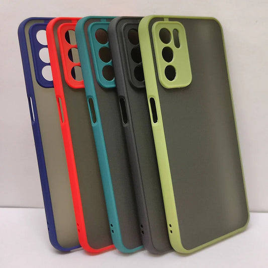 Smoke Silicone Oppo A16 Back Cover
