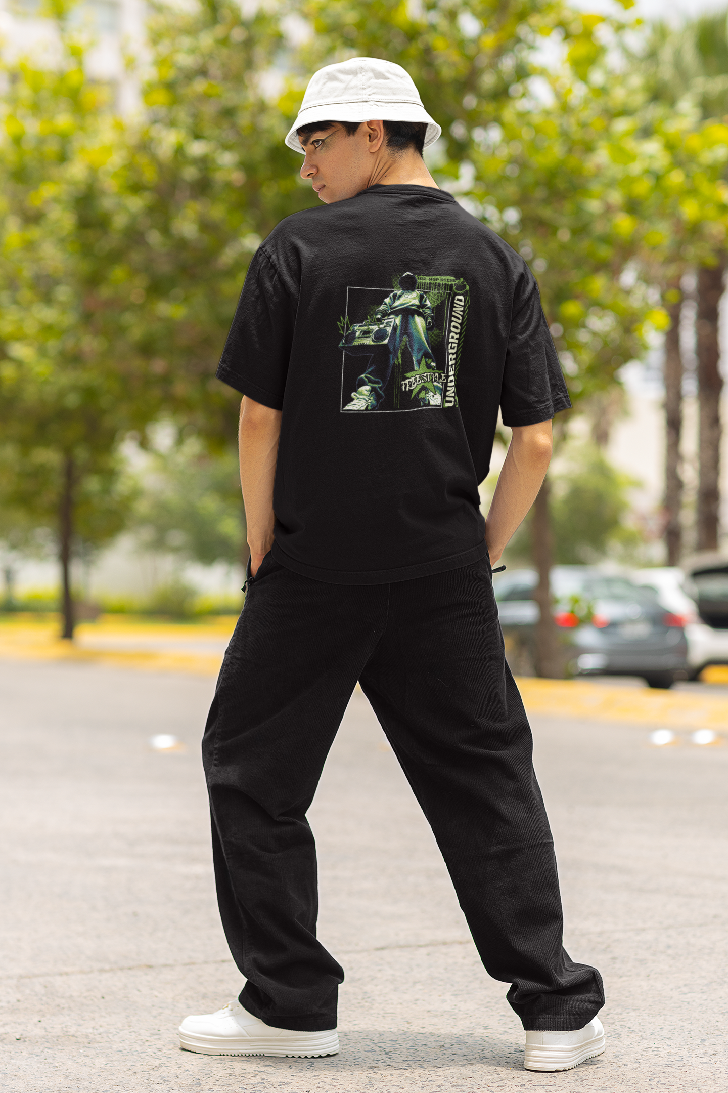 Underground Black Unisex Oversized T-Shirt for Street Outfits