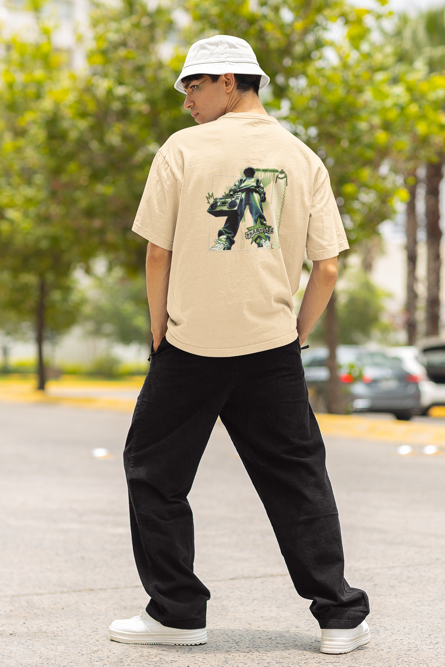 Underground Beige Unisex Oversized T-Shirt for Street Outfits