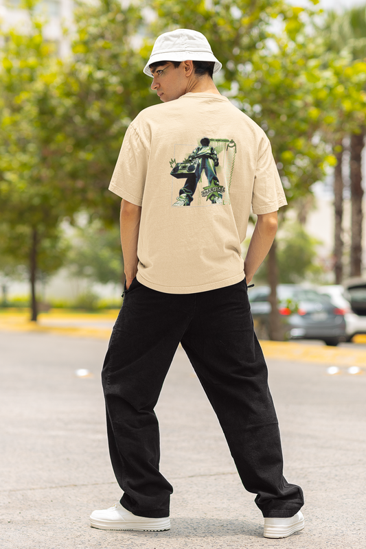 Underground Beige Unisex Oversized T-Shirt for Street Outfits