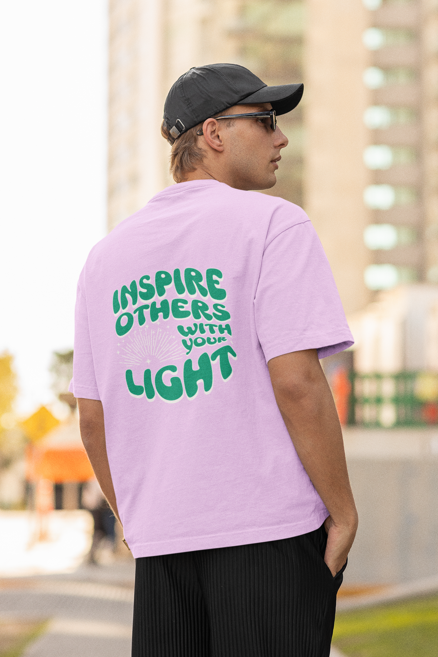 Inspired Unisex Lavender Oversized T-Shirt Streetwear Style
