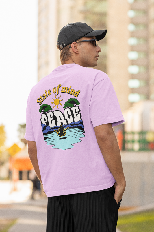 State of mind unisex lavender oversized t-shirt