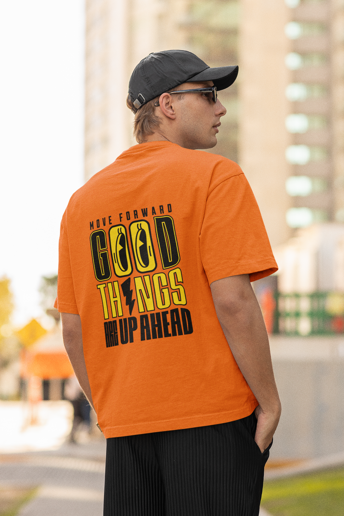 Good Things Unisex Beige Oversized T-Shirt Stylish Streetwear