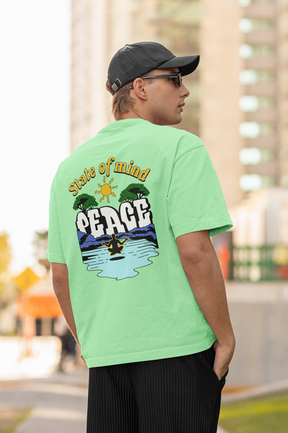 State of mind unisex saga green oversized t-shirt