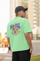 Wild & free unisex saga green oversized t-shirt