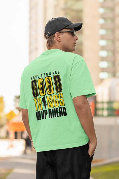 Good Things Unisex Saga Green Oversized T-Shirt Streetwear
