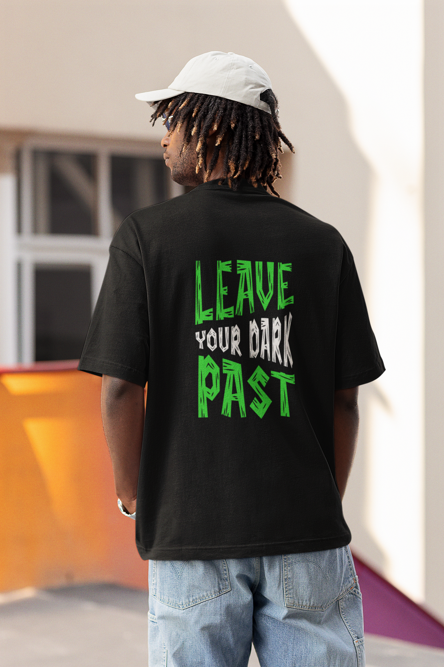 Dark Past Black Oversized T-Shirt