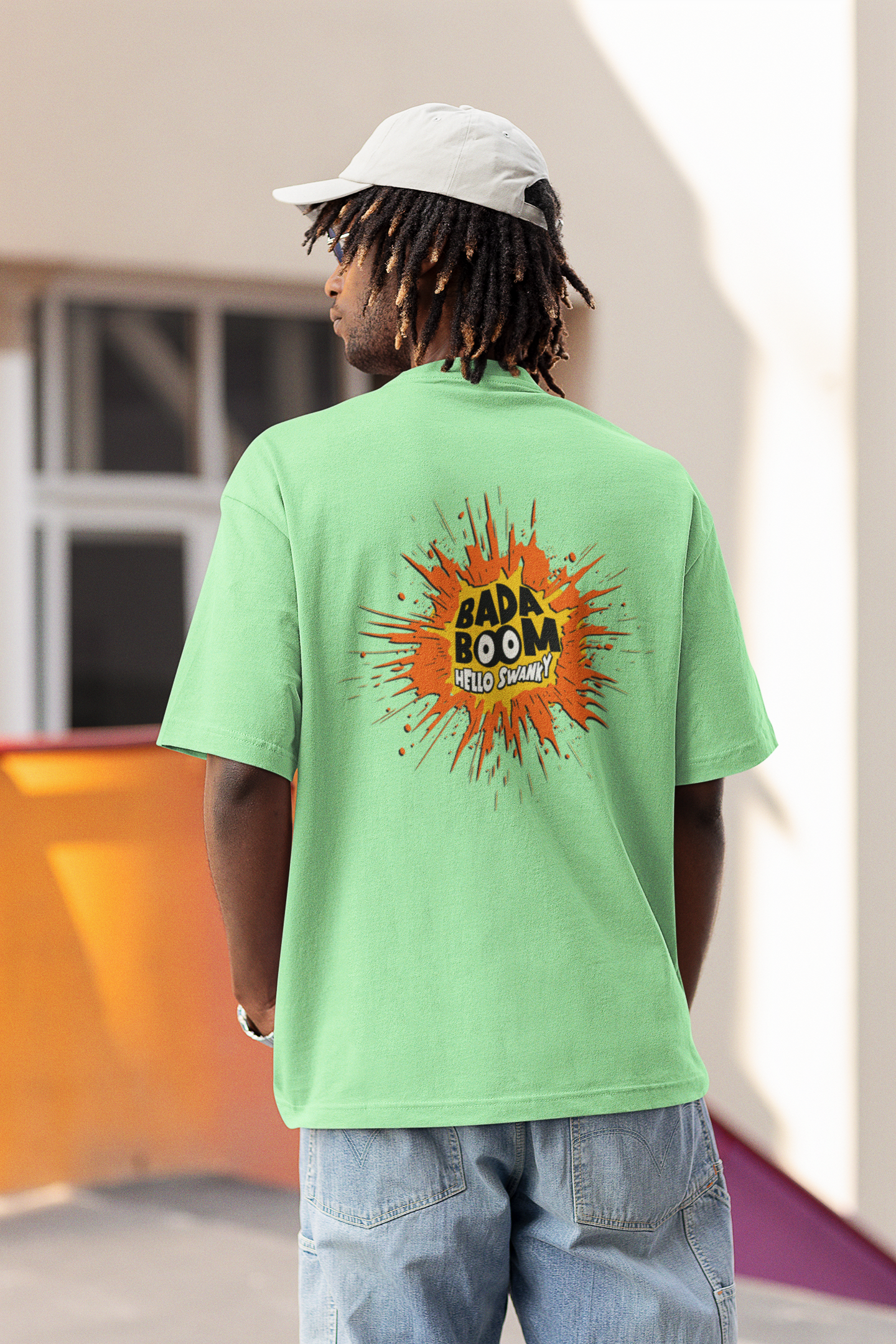 Bada boom oversized t-shirt - s