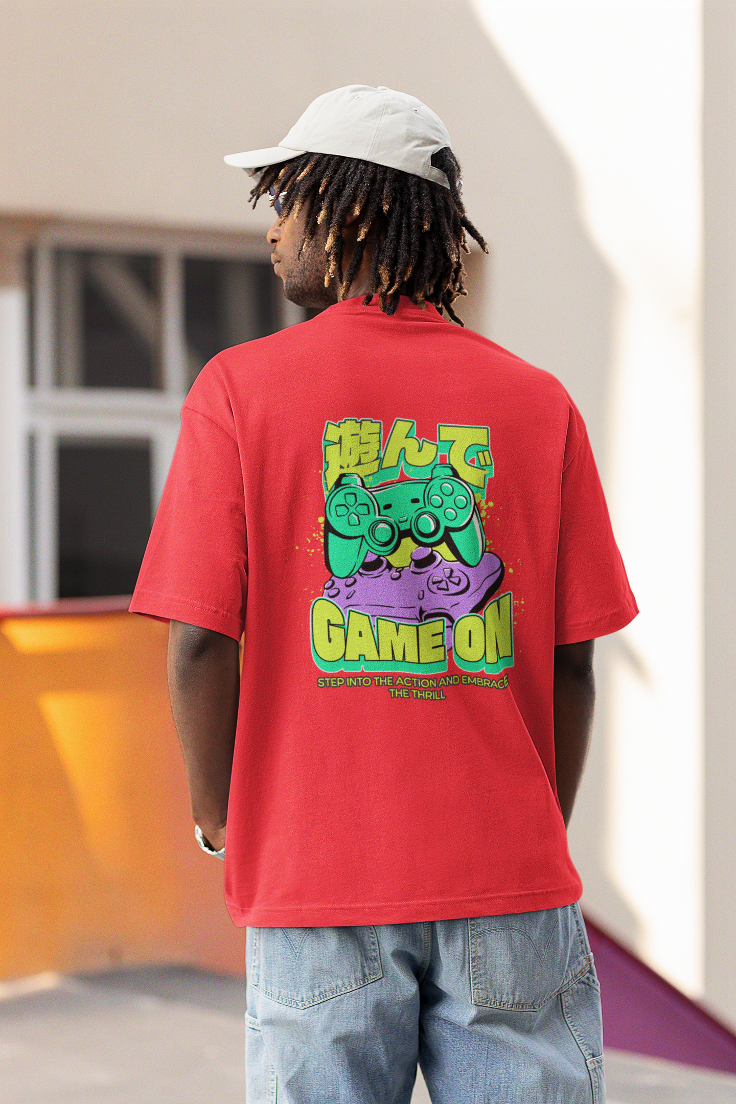 Game On Unisex Oversized T-Shirt Bold Gamer Streetwear Style