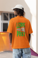 Dark Past Half Sleeve Orange Oversized T-Shirt for Men by Hello Swanky