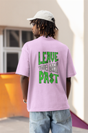 Dark Past Half Sleeve Lavender Oversized T-Shirt for Men by Hello Swanky