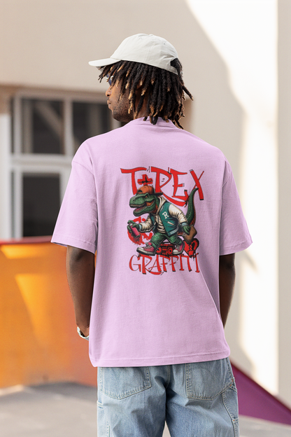 Tirex Unisex Lavender Oversized T-Shirt Trendy Oversized Fit