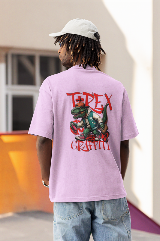 Tirex Unisex Lavender Oversized T-Shirt Trendy Oversized Fit