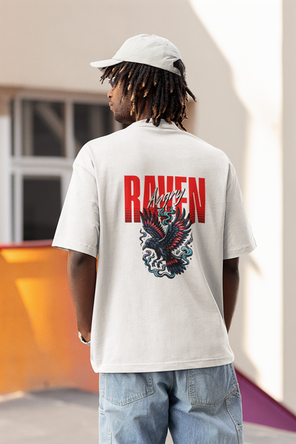 Angry raven oversized t-shirt - s