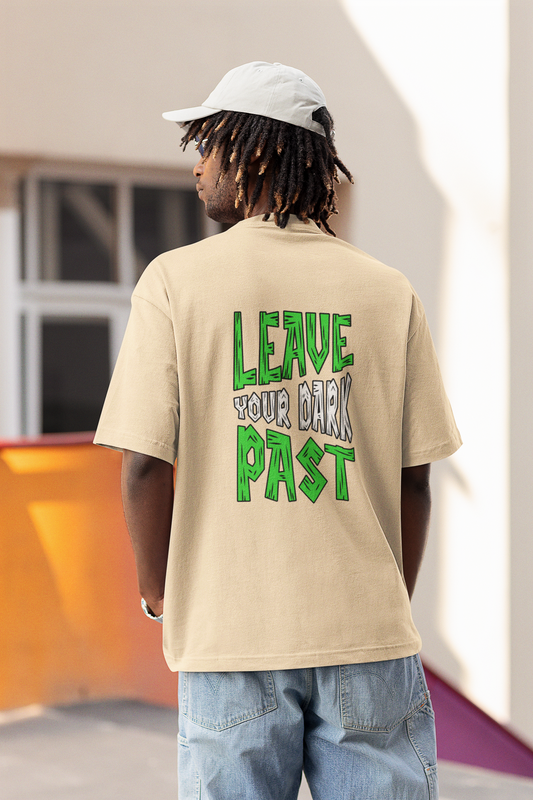 Dark Past Beige Oversized T-Shirt Comfortable Streetwear