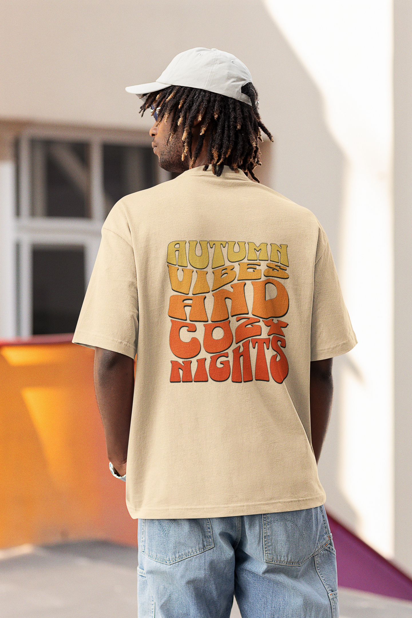 Autumn Vibes Unisex Oversized T-Shirt Cozy Style