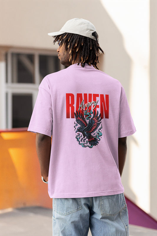 Angry raven oversized t-shirt - s