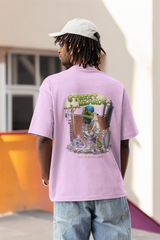 Street Lizard Unisex Lavender Oversized T-Shirt