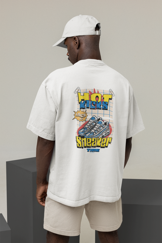 Snekers Oversized Half Sleeve T-Shirt for Men – Trendy Fit