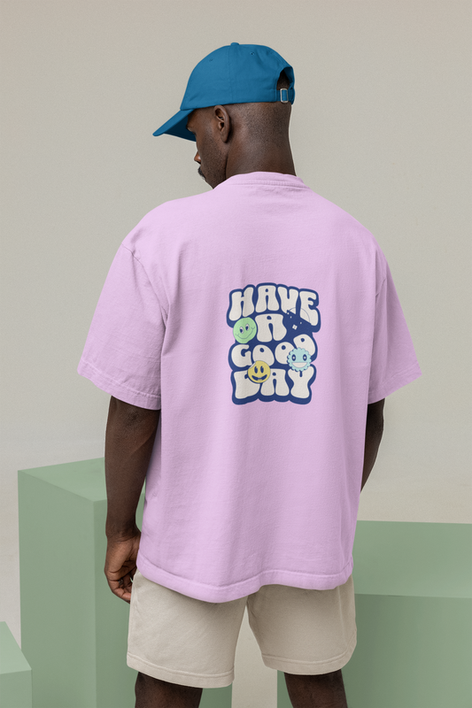 Good Day Unisex Lavender Oversized T-Shirt Stylish Streetwear