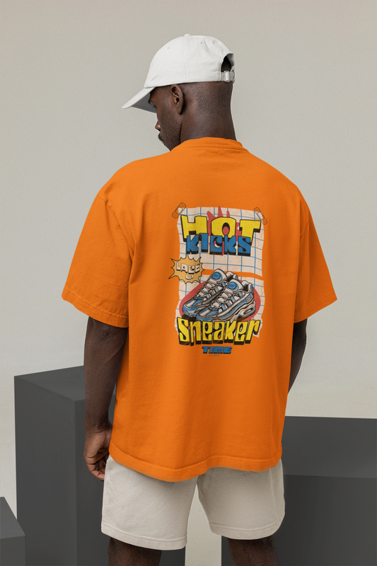 Snekers Oversized Half Sleeve T-Shirt for Men – Trendy Fit