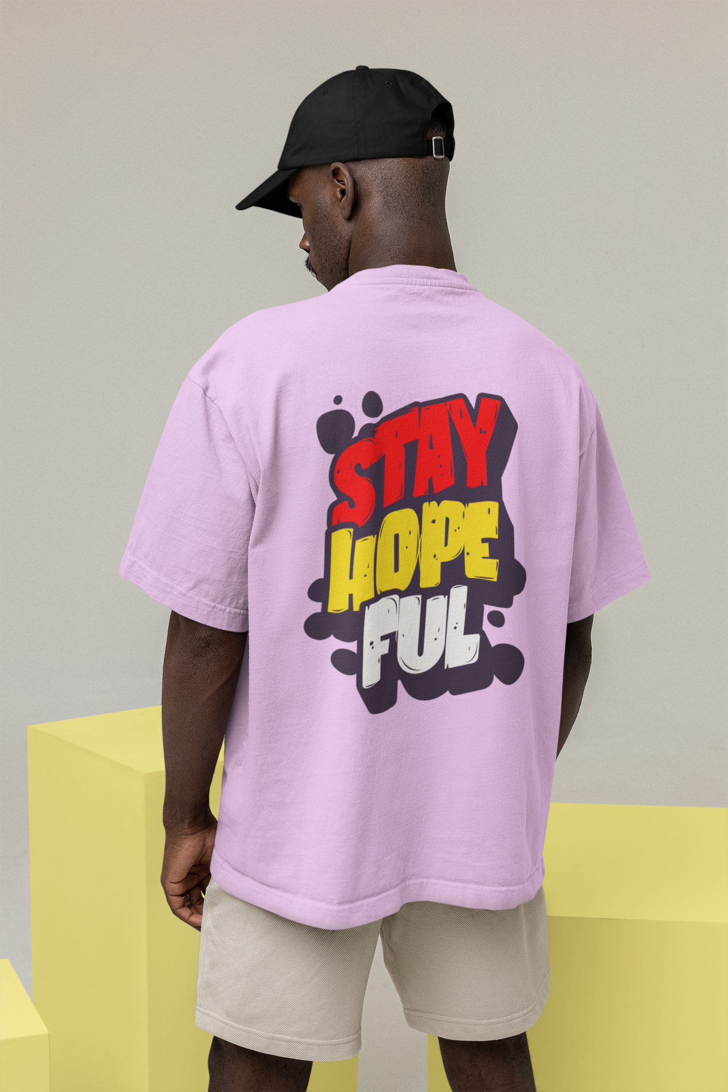Hopeful Unisex Lavender Oversized T-Shirt