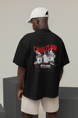 Cash Flow Unisex Black Oversized T-Shirt