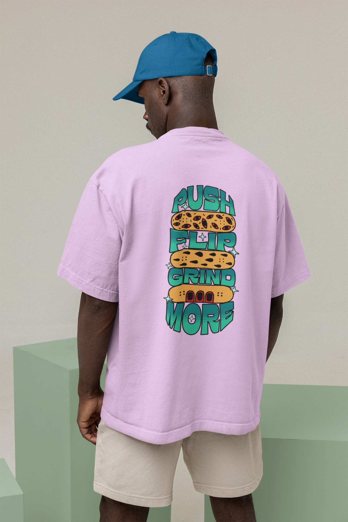 Grind unisex lavender oversized t-shirt