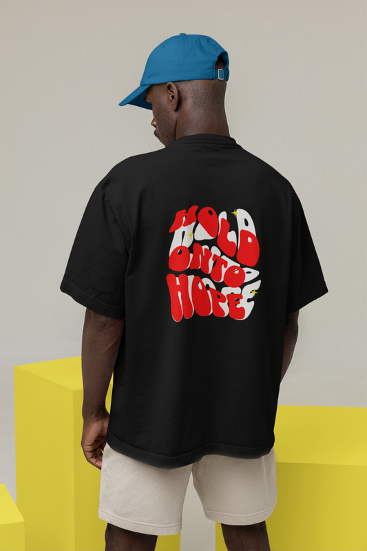 Hold & Hope Half Sleeve Oversized T-Shirt for Men Online