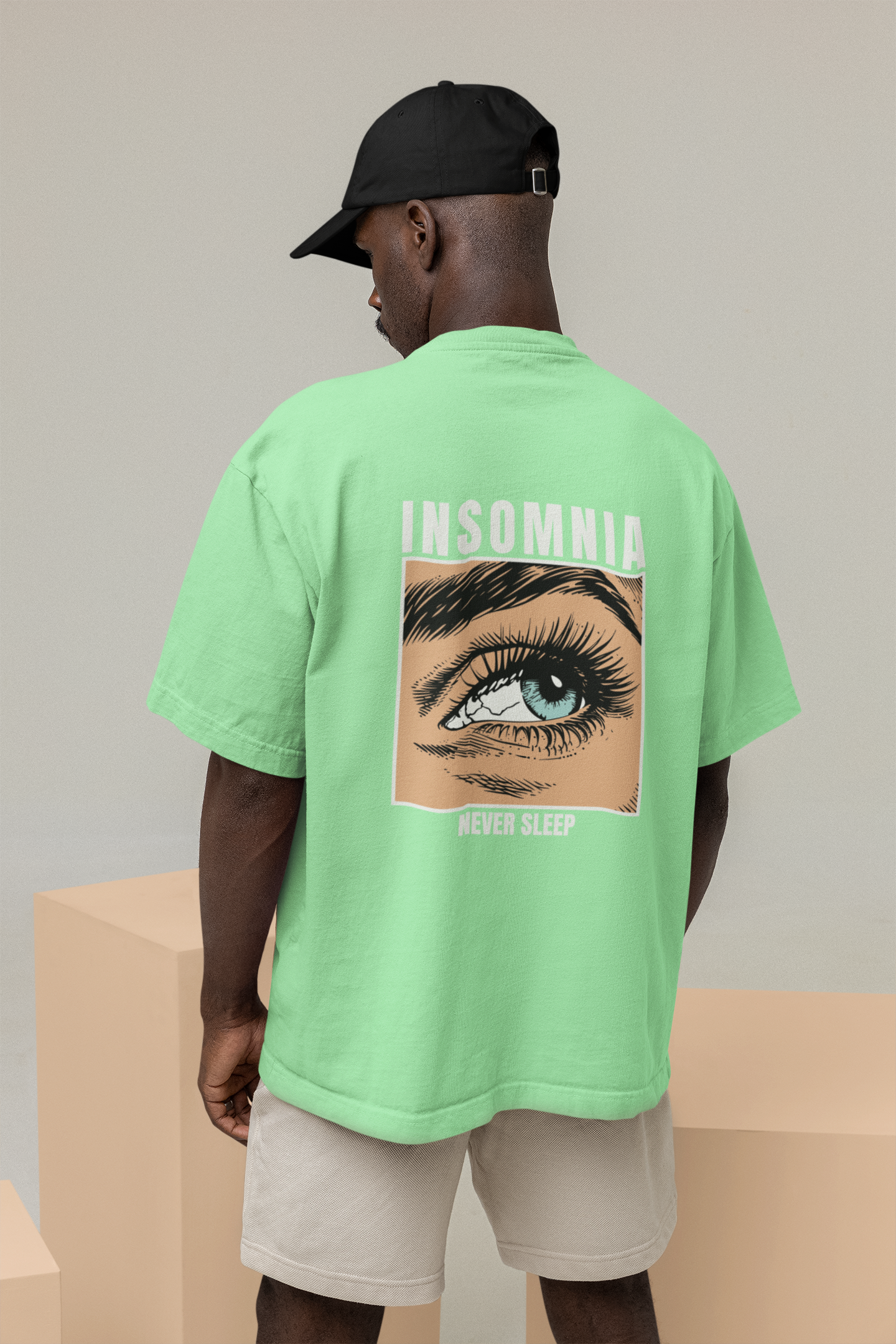 Insomnia Unisex Saga Green Oversized T-Shirt