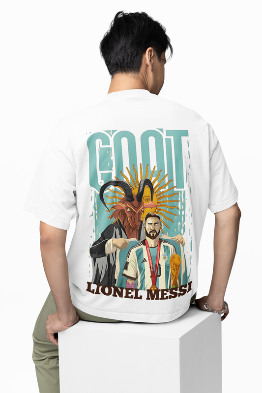 Messi GOAT Oversized T-Shirt for Football Legend Style