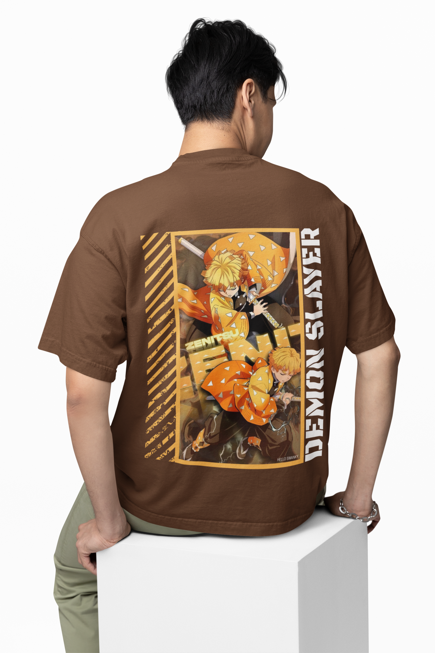 Zenitsu Oversized T-Shirt Anime Graphic Streetwear Style
