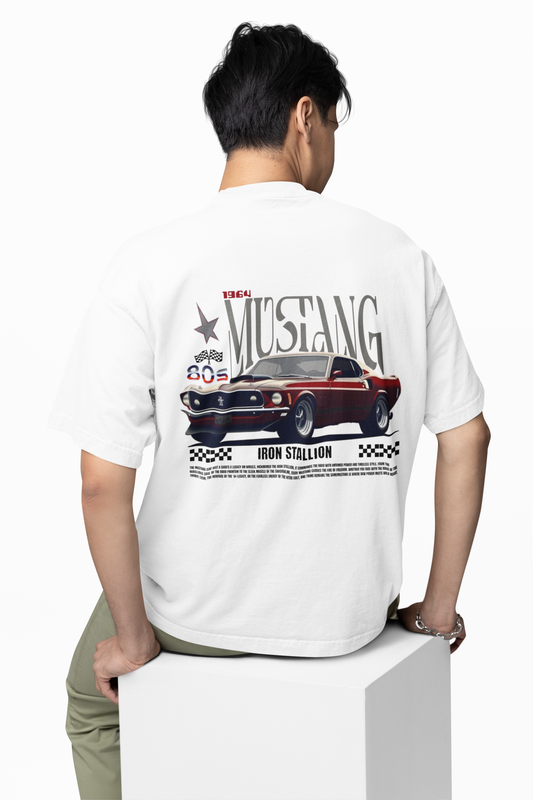 Mustang Car Oversized T-Shirt