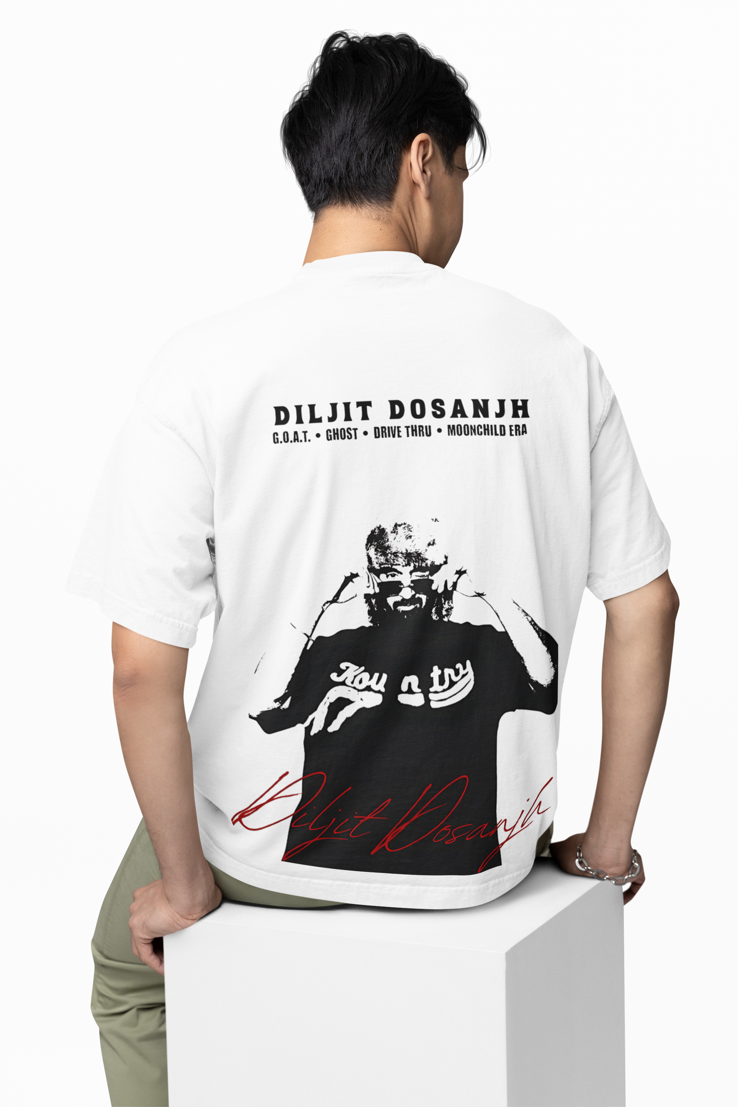 G.O.A.T. Oversized T-Shirt Of All Time Streetwear Style Tees