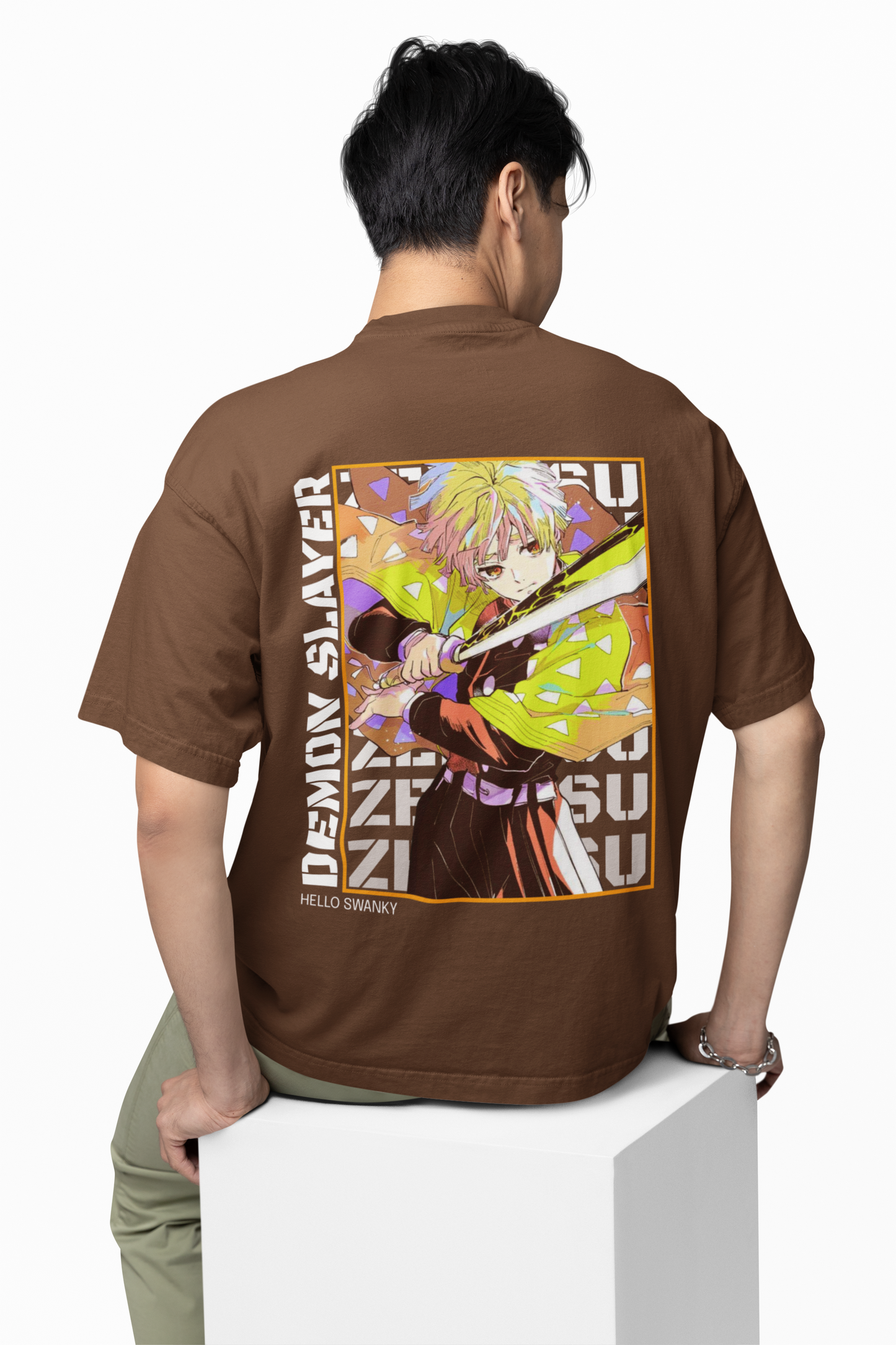 Demon Slayer Oversized T-Shirt Embrace Breath of the Sun Style.