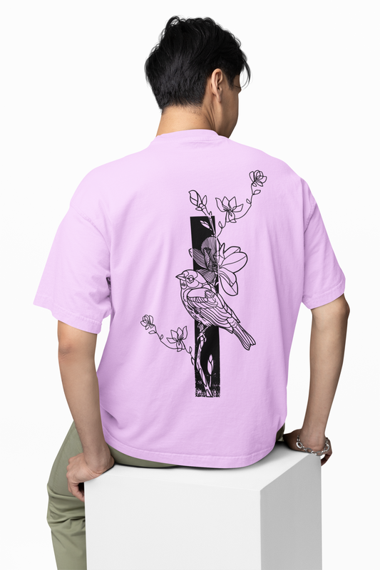 Harmony Of Bird Oversized T-Shirt