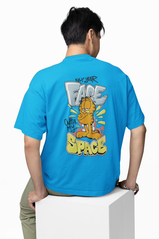 Space Garfield Oversized T-Shirts