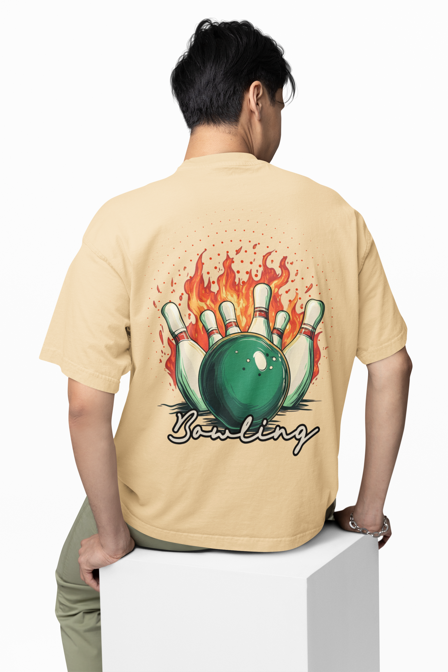 Bowling Game Oversized T-Shirt Strike Style Alley Kings