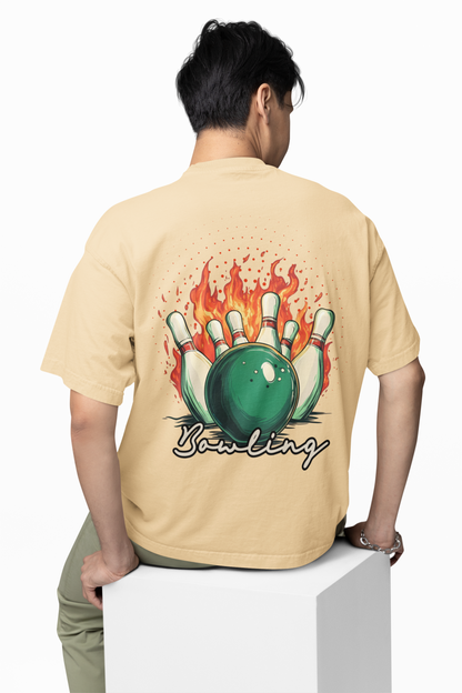 Bowling Game Oversized T-Shirt Strike Style Alley Kings