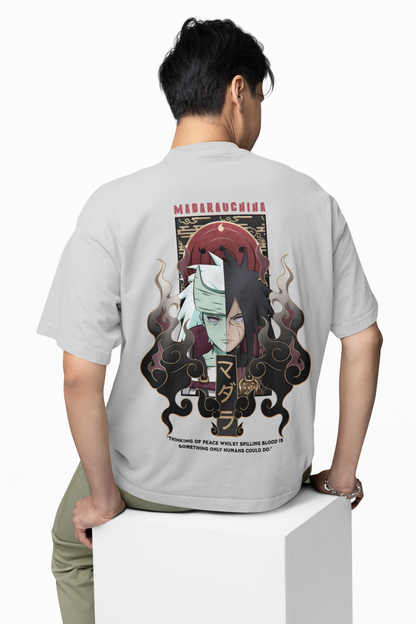 Madara Yin & Yang Oversized T-Shirt – Anime Graphic Tee