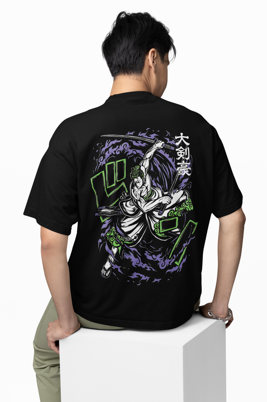 Three Sword Wrath Oversized T-Shirt