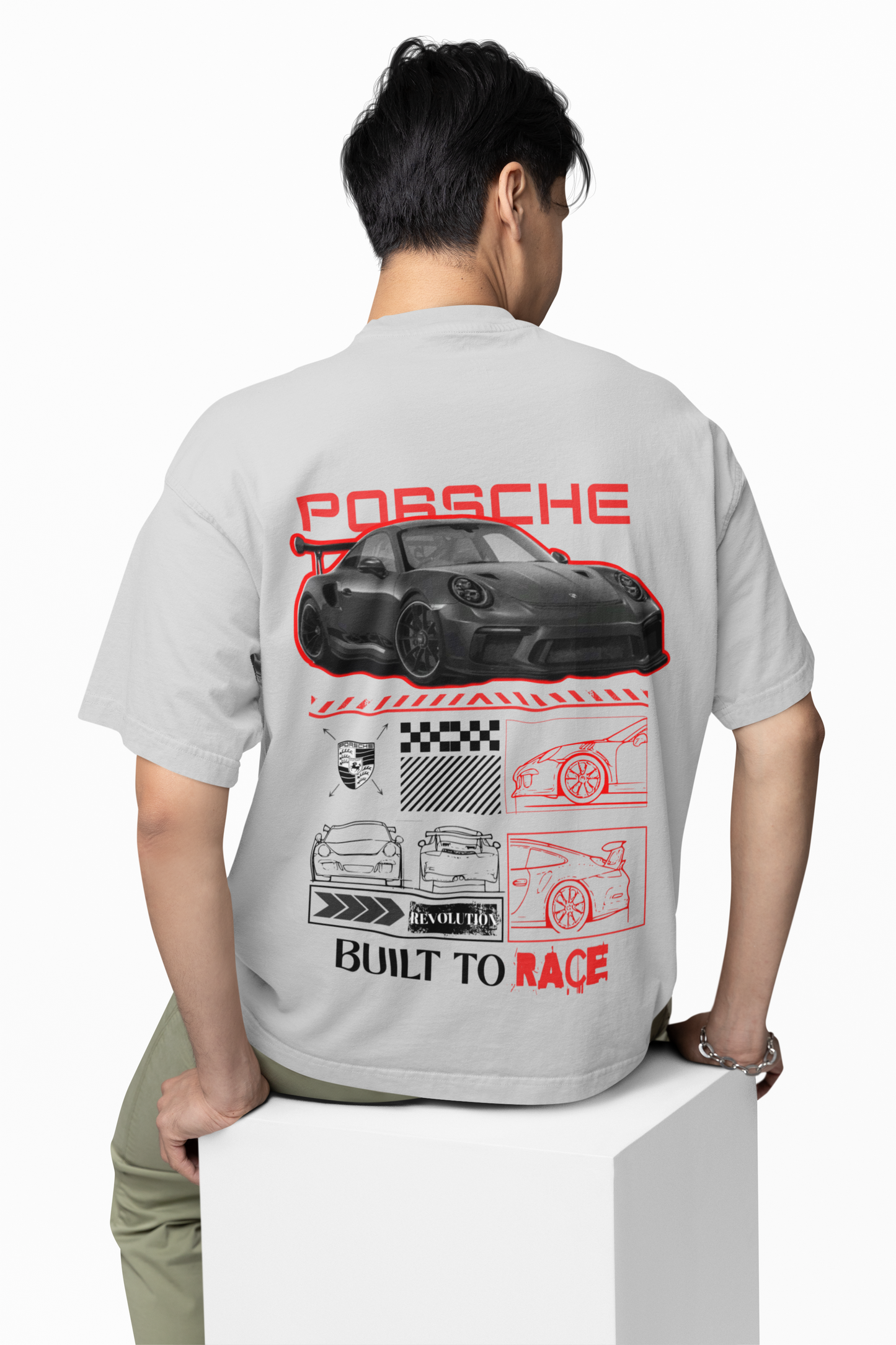 Porsche Build To Race Oversized T-Shirt
