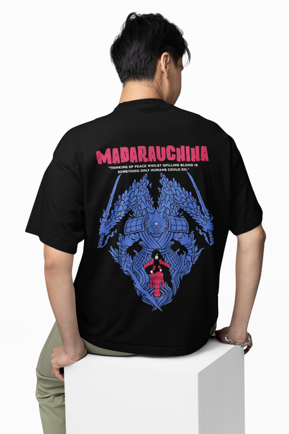 Wrath of Susanoo Black Oversized T-Shirt for Anime Streetwear