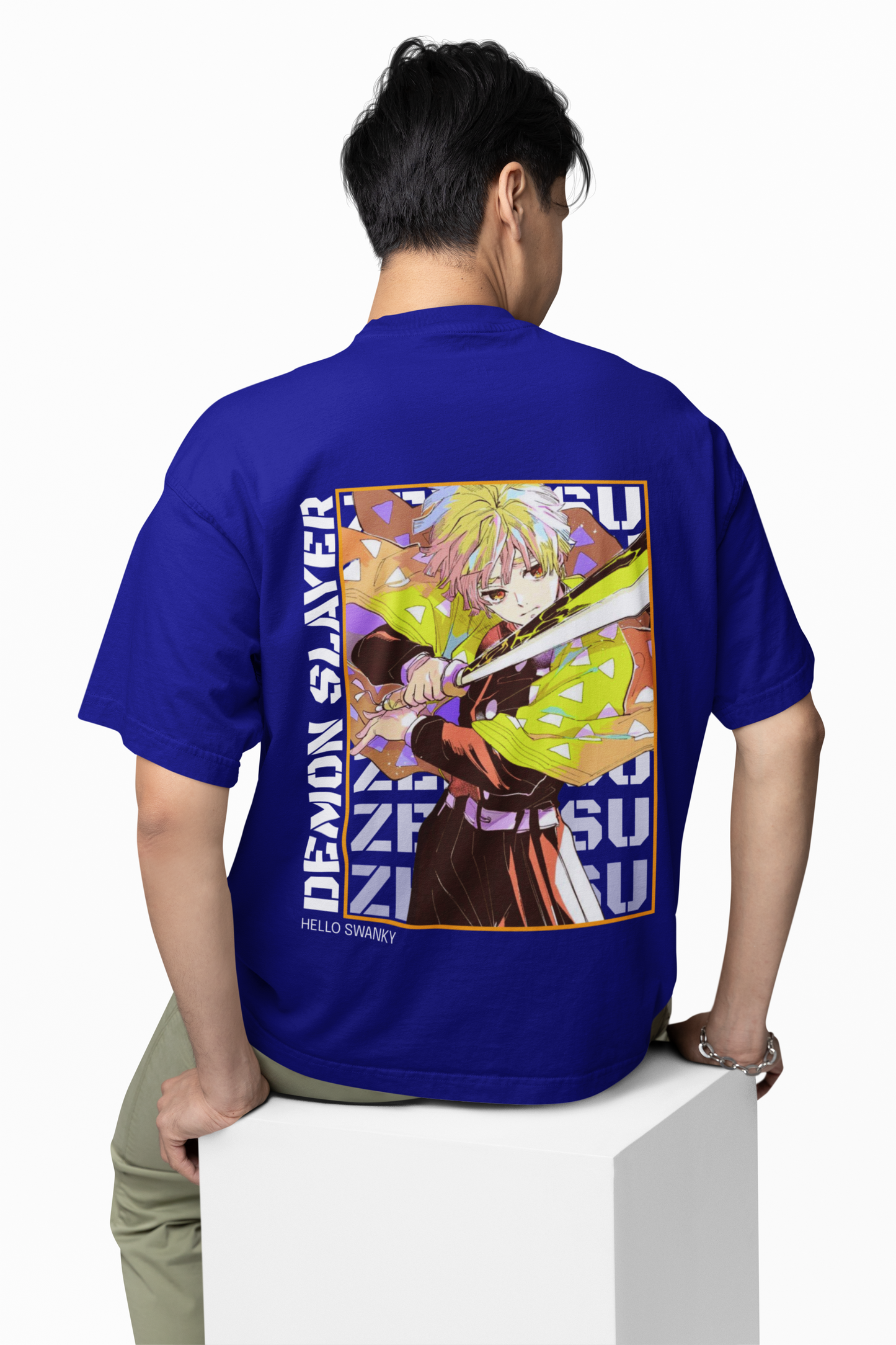 Demon Slayer Oversized T-Shirt Embrace Breath of the Sun Style.