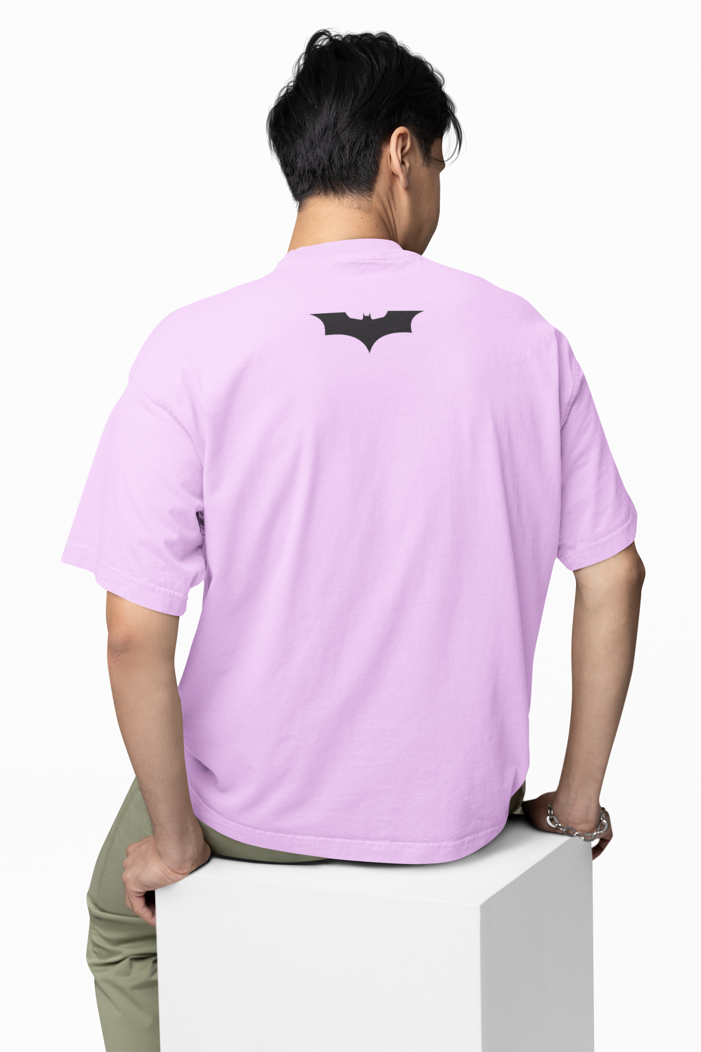 I'M Batcycle T-Shirt Oversized Fit with Bold Batcycle Design