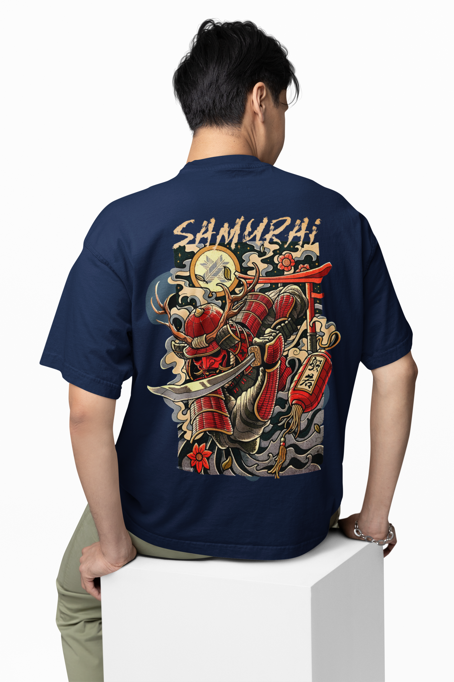 Samurai Oversized T-Shirt for Bold Warrior Streetwear Style