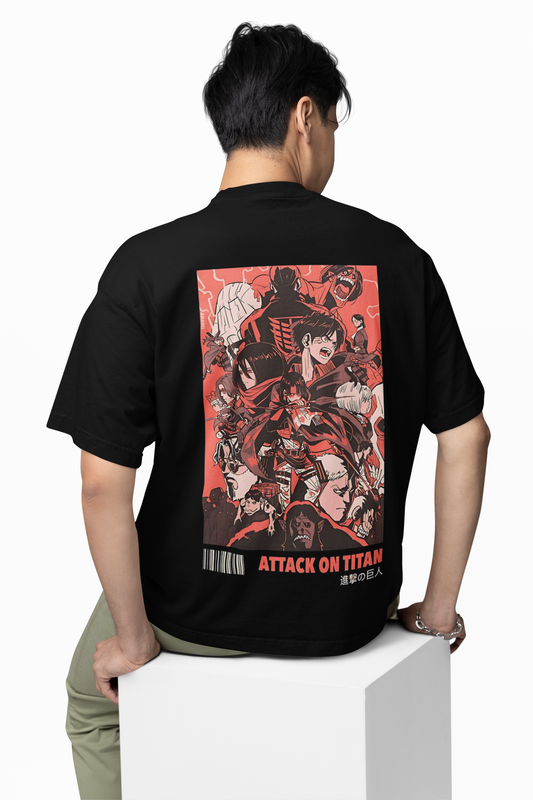 Attack On Titan Oversized T-Shirts Epic Anime Streetwear